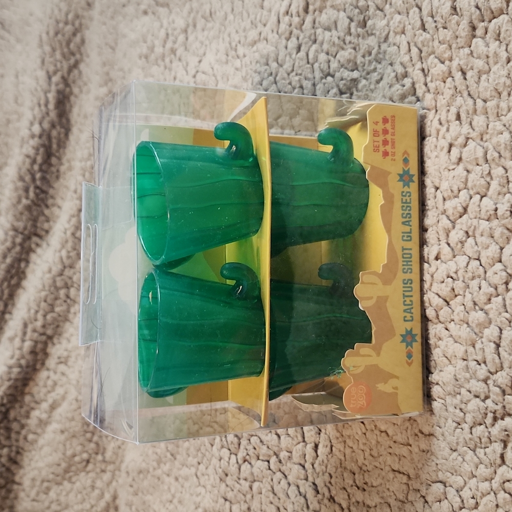 Set of 4 Cactus Shotglasses